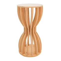 Slatted Plinth Pedestal - Torus Collection - Style C