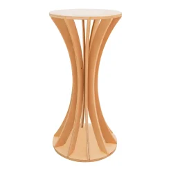 Slatted Plinth Pedestal - Torus Collection - Style F