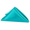 Sleek Satin Napkin 20"x20" - Aqua Blue