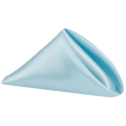 Sleek Satin Napkin 20"x20" - Baby Blue