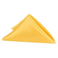 Sleek Satin Napkin 20"x20" - Canary Yellow (Bright Yellow)