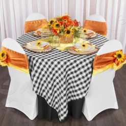 Sleek Satin Napkin 20"x20" - Canary Yellow (Bright Yellow)