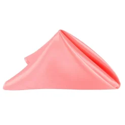 Sleek Satin Napkin 20"x20" - Coral