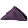Sleek Satin Napkin 20"x20" - Eggplant/Plum