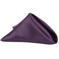 Sleek Satin Napkin 20"x20" - Eggplant/Plum