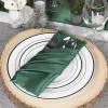 Sleek Satin Napkin 20"x20" - Emerald Green