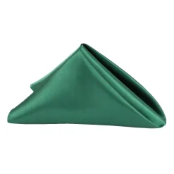 Sleek Satin Napkin 20"x20" - Emerald Green