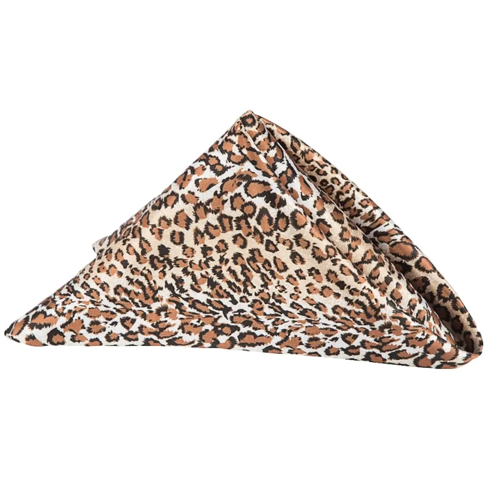 Sleek Satin Napkin 20"x20" - Leopard
