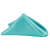 Sleek Satin Napkin 20"x20" - Light Turquoise