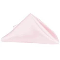 Sleek Satin Napkin 20"x20" - Pastel Pink