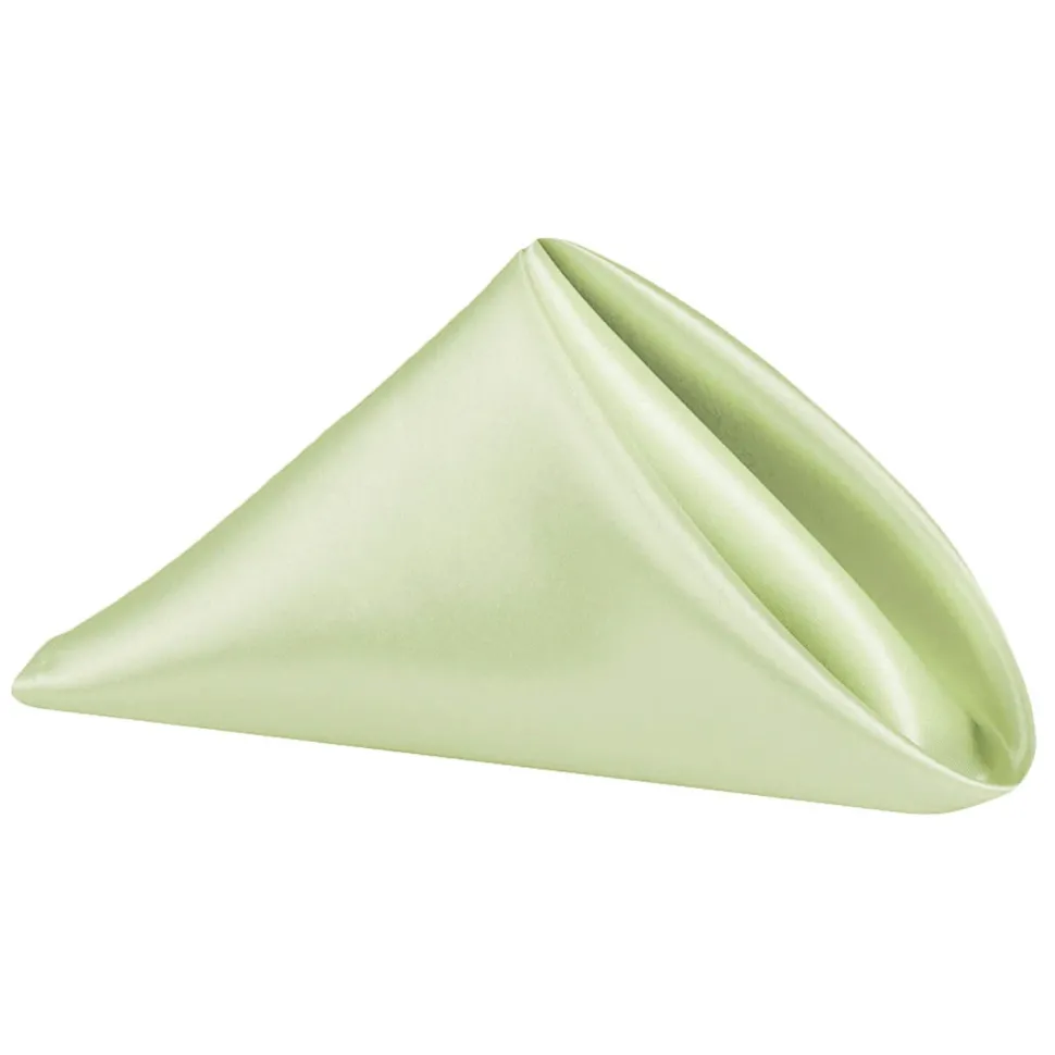 Sleek Satin Napkin 20"x20" - Sage Green
