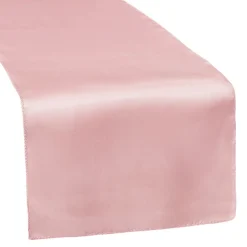 Sleek Satin Runner 14" x 108" - Dusty Rose/Mauve