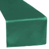 Sleek Satin Runner 14" x 108" - Emerald Green