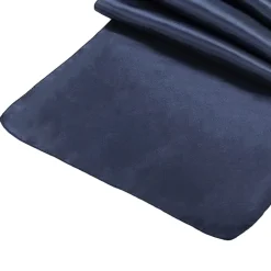 Sleek Satin Runner 14" x 108" - Navy Blue