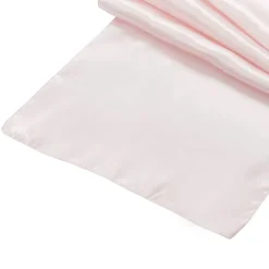 Sleek Satin Runner 14" x 108" - Pastel Pink