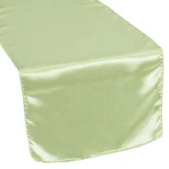 Sleek Satin Runner 14" x 108" - Sage Green