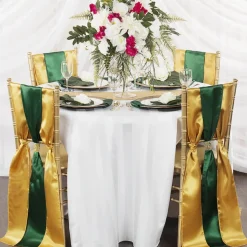 Sleek Satin Sash 6" x 108" - Bright Gold
