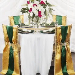 Sleek Satin Sash 6" x 108" - Emerald Green