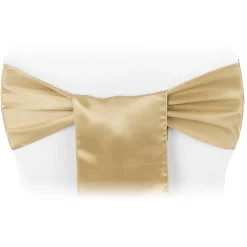 Sleek Satin Sash 6" x 108" - Gold Antique