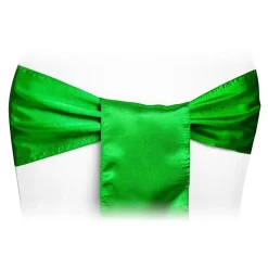 Sleek Satin Sash 6" x 108" - Kelly Green