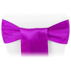 Sleek Satin Sash 6" x 108" - Magenta Violet