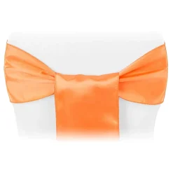 Sleek Satin Sash 6" x 108" - Orange