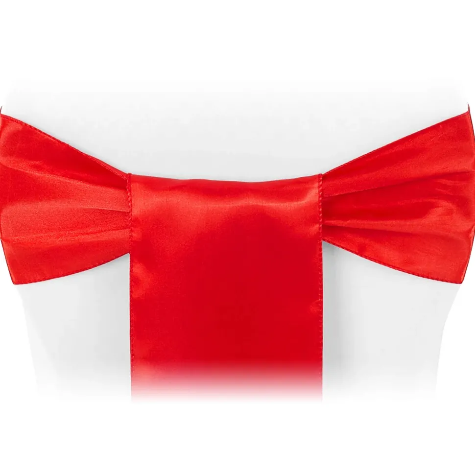 Sleek Satin Sash 6" x 108" - Red