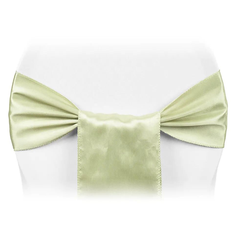 Sleek Satin Sash 6" x 108" - Sage Green