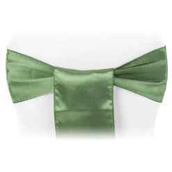Sleek Satin Sash 6" x 108" - Willow Green