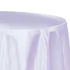Sleek Satin Tablecloth 120" Round - Lavender