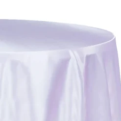 Sleek Satin Tablecloth 120" Round - Lavender