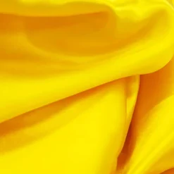 Sleek Satin Tablecloth 120" Round - Canary Yellow (Bright Yellow)