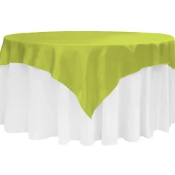 Sleek Satin Tablecloths - Apple Green