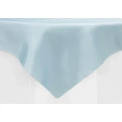 Sleek Satin Tablecloths - Baby Blue
