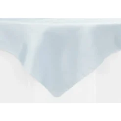 Sleek Satin Tablecloths - Dusty Blue