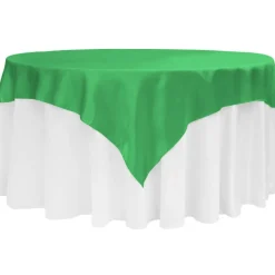 Sleek Satin Tablecloths - Kelly Green