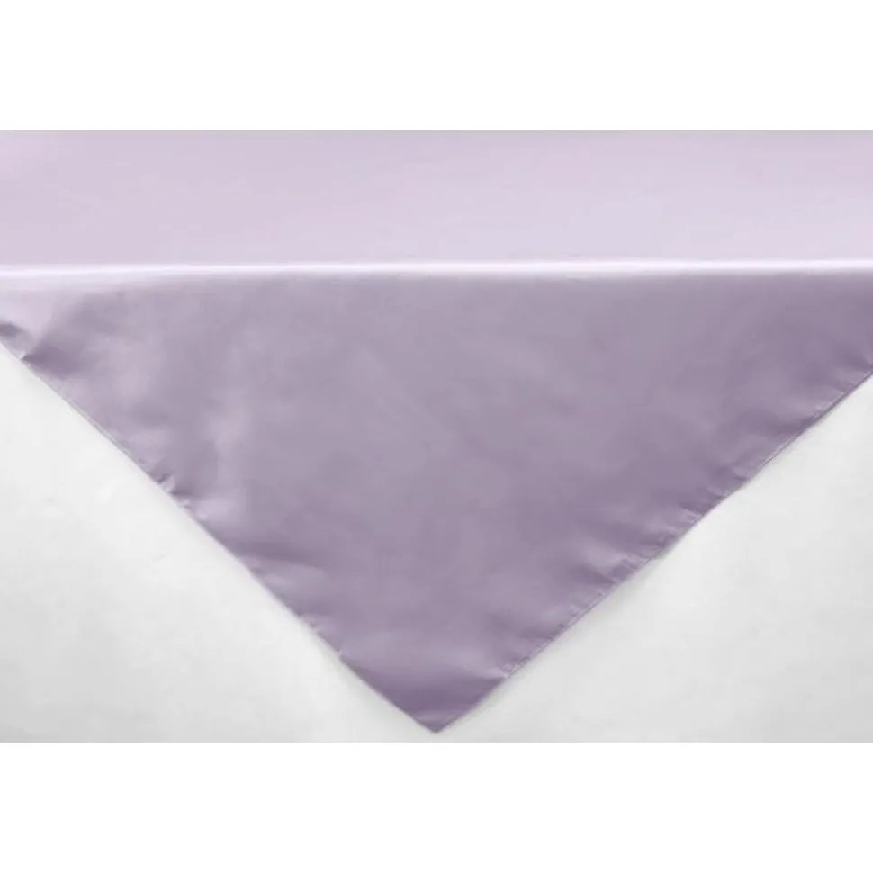 Sleek Satin Tablecloths - Lavender