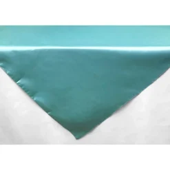 Sleek Satin Tablecloths - Light Turquoise