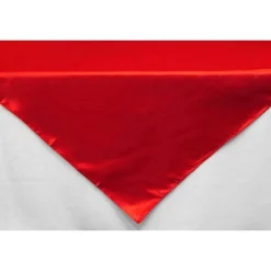 Sleek Satin Tablecloths - Red