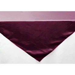 Sleek Satin Tablecloths - Sangria