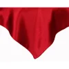 Sleek Satin Tablecloths 54" Square - Apple Red