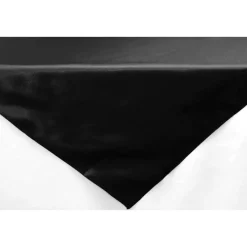 Sleek Satin Tablecloths 54" Square - Black