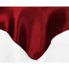 Sleek Satin Tablecloths 54" Square - Burgundy