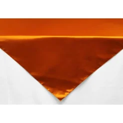 Sleek Satin Tablecloths 54" Square - Burnt Orange