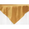 Sleek Satin Tablecloths 54" Square - Gold Antique