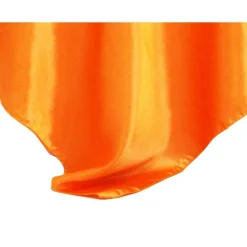 Sleek Satin Tablecloths 54" Square - Orange