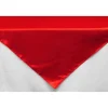 Sleek Satin Tablecloths 54" Square - Red