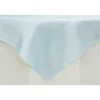 Sleek Satin Tablecloths 72" Square - Baby Blue