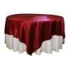 Sleek Satin Tablecloths 90" Square - Apple Red