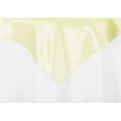 Sleek Satin Tablecloths 72" Square - Yellow